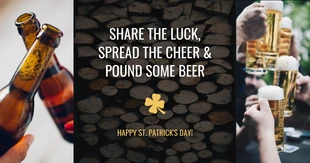 premium  Template: Drinking St. Patrick's Day Facebook Post