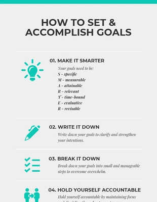 Free  Template: Goal Setting Infographic Template