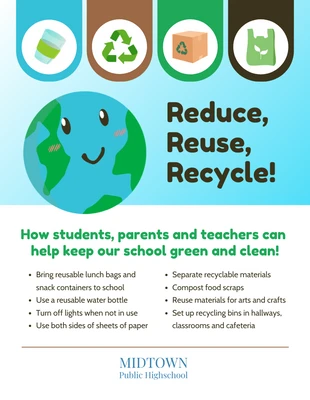 business  Template: Recycling Posters For Schools