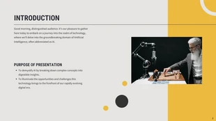 Grey And Yellow Minimalist Technology Presentation - Page 2