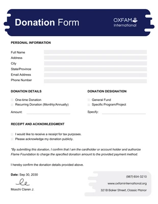 premium  Template: White Bunting Simple Donation Form Template