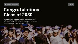 Free  Template: Graduation Presentation Template