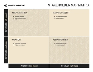 business  Template: Stakeholder Map Matrix Template