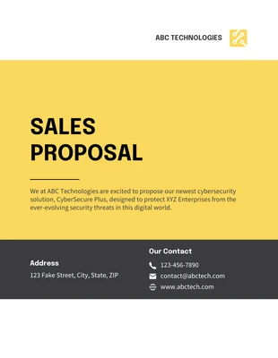 Free  Template: Modern Sales Proposal Template