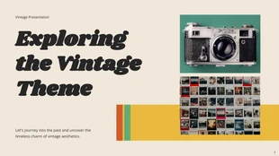 Free  Template: Simple Vintage Presentation Template