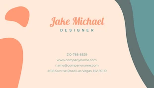 Cream Playful Interior Design Business Card - Page 2