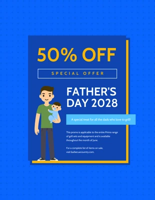 Free  Template: Father's Day Flyer Template