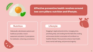 Pink and Orange Health Presentation - Page 3