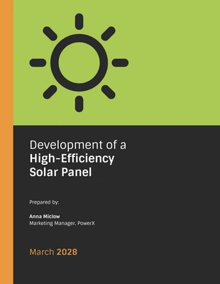 premium  Template: Solar Panel Technology White Paper Template