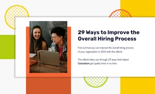 business  Template: Colorful Block Hiring Process eBook Template