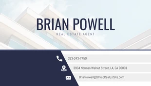 business  Template: Light Modern Real Estate Business Card