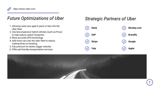 White and Blue Uber Pitch Deck Template - Page 7