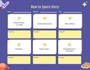 Free  Template: How to Space Storyboard Template