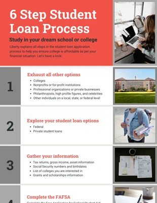 premium  Template: Student Loan Process Infographic Template