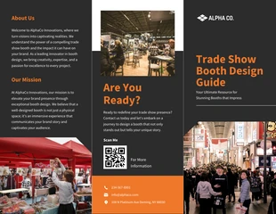 premium  Template: Trade Show Booth Design Guide Brochure Template