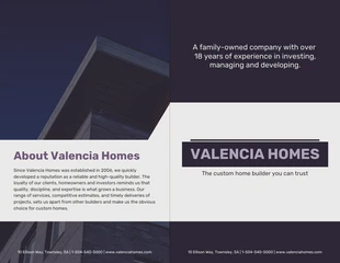 premium  Template: Residential Builder Real Estate Bi Fold Brochure Template