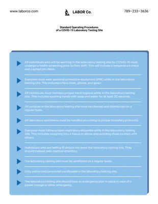 Free  Template: Standard Operating Procedure Training Template