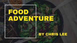 premium  Template: Cooking Adventure Blog Banner