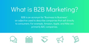 Free  Template: B2B Marketing Definition Facebook Post