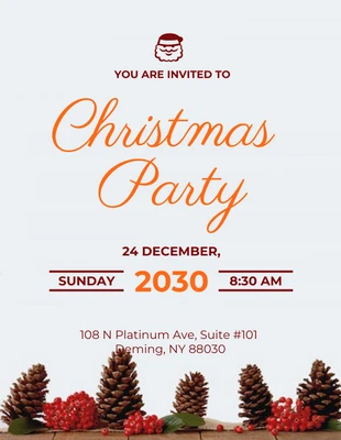 Free  Template: Christmas Party Flyer Template