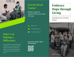 Free  Template: Charity Brochure Template