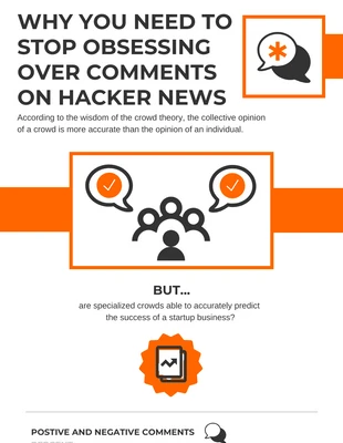 Free  Template: Hacker News Infographic Template