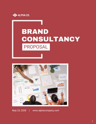 Free  Template: Brand Consultancy Proposal Template