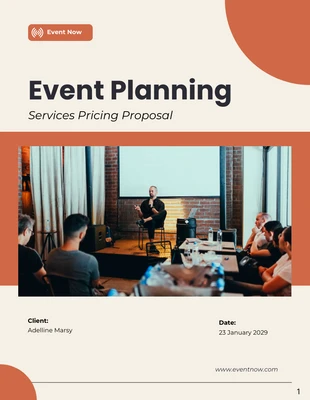 premium  Template: Event Planning Pricing Proposal Template