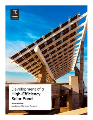 business  Template: Solar Panel White Paper Template