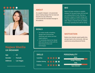 Free  Template: Diagram User Persona Template