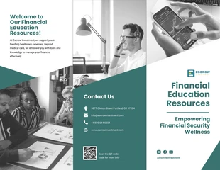 Free interactive Template: Financial Education Resources Brochure Template