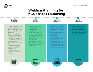 business  Template: Webinar Planning Template