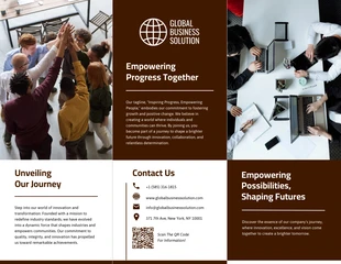 business interactive Template: Simple Company Brochure Template