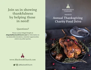 Free accessible Template: Thanksgiving Brochure Template