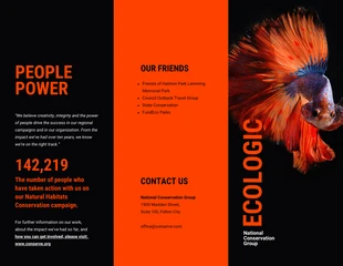 premium  Template: Climate Change Tri Fold Brochure Template