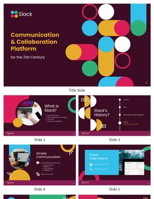 business accessible Template: Slack Pitch Deck Presentation Template