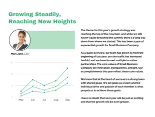 business  Template: Business Growing Steadily Template