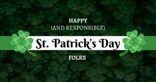 premium  Template: Dark St. Patrick's Day Facebook Post