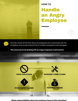 business  Template: Unhappy Employees Infographic Template