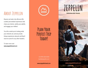 premium  Template: Simple Travel Tri Fold Brochure Template