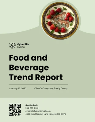 premium  Template: Food and Beverage Trend Report Template