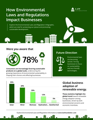 premium  Template: Impact of Environmental Laws Regulations Infographic Template