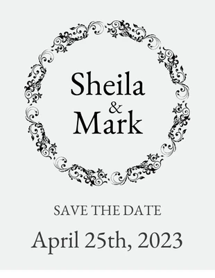 Free  Template: Simple Save The Date Invitation