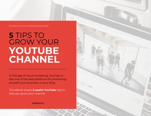 Free  Template: How To Grow Your Youtube Channel eBook Template