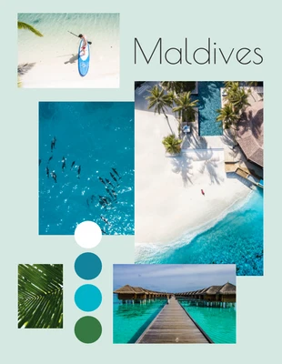 premium  Template: Travel Tourism Mood Board