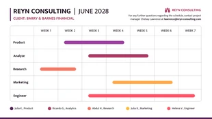 premium  Template: PowerPoint Gantt Chart Presentation Template