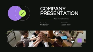 Free  Template: Black Purple Company Presentation Template