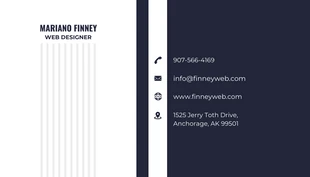 business  Template: Simple Web Designer Business Card