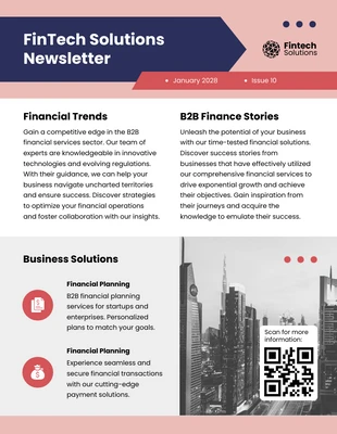 premium  Template: B2B Financial Services Newsletter Template