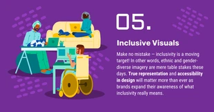 Free  Template: Inclusive Design Trend 2023 LinkedIn Post